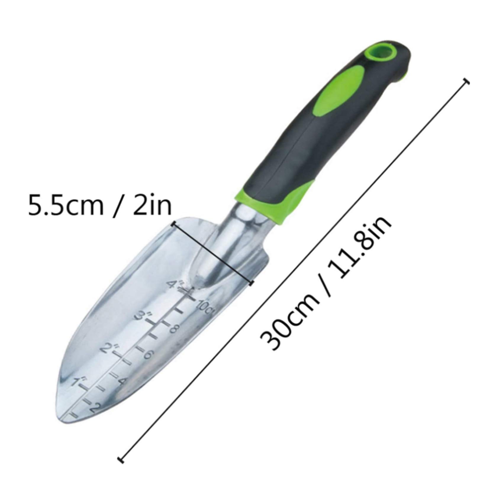 Ergonomic Garden Shovel for Rocky Soil - Non-Slip Rubber Handle for Digging & Planting