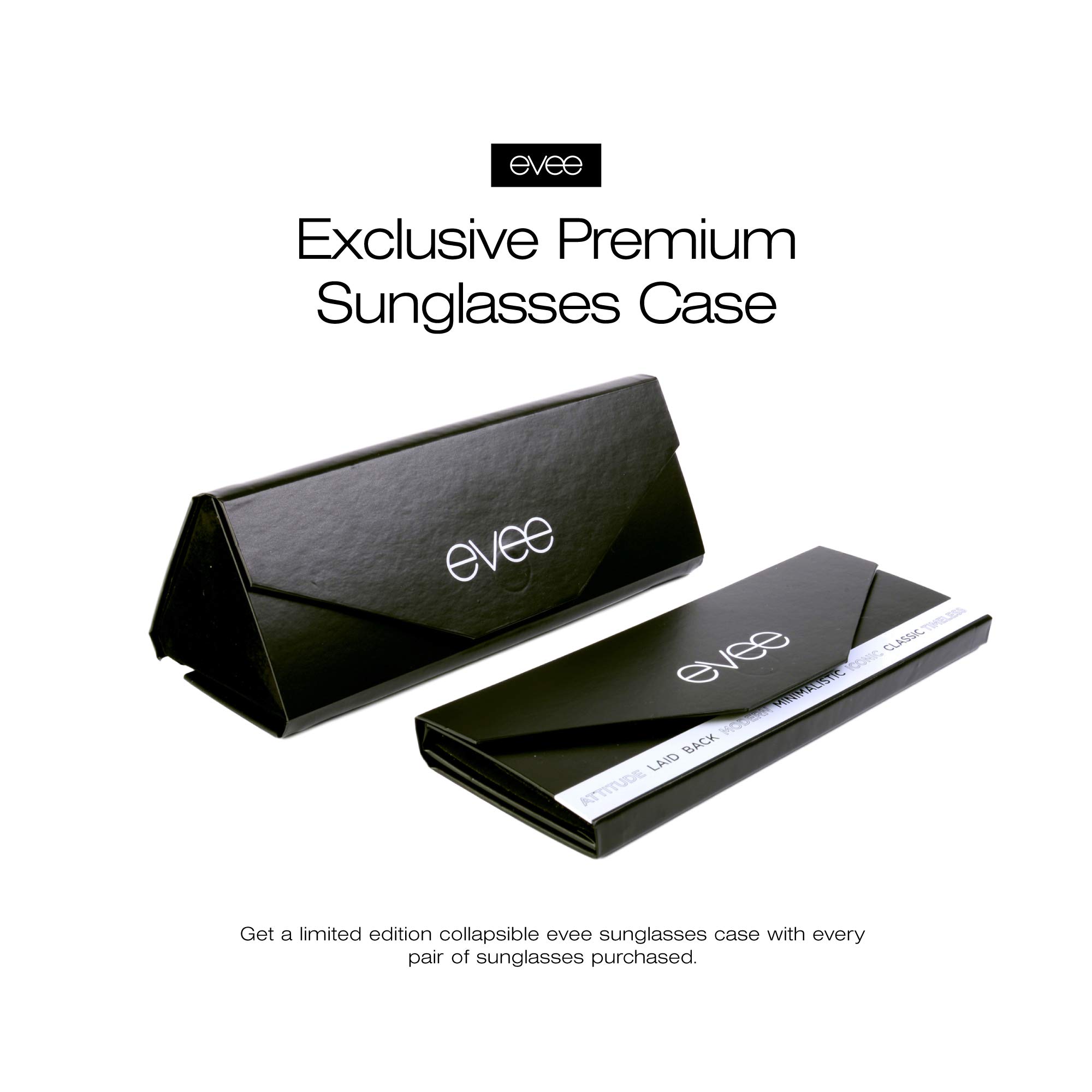 EVEE Square Oversized Sunglasses for Women - UV Protection, Flat Lenses & Metal Frame (Kelly) - Perfect for Driving, Beach & Fashion Accessories