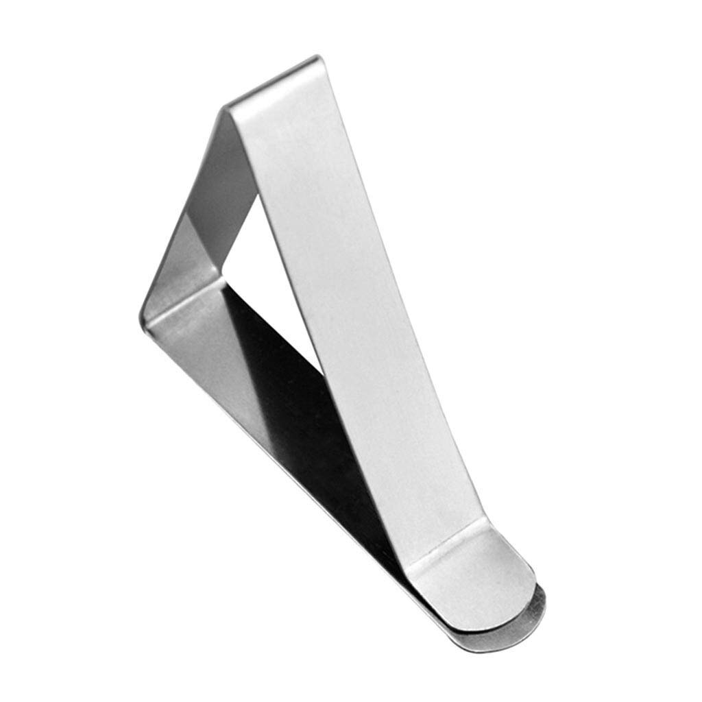 6-Piece Stainless Steel Tablecloth Clips - Heavy Duty Table Cloth Holders for Party, Wedding, Picnic & Outdoor Dining - Secure Table Cover Clamps for Home & Restaurant Use