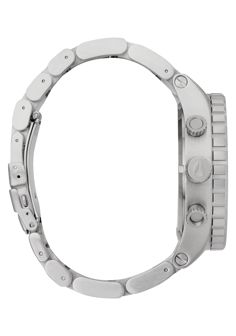 51 30 Chrono Navy Sunray Silver Dive Watch - Perfect for Water Sports, Diving & Everyday Wear