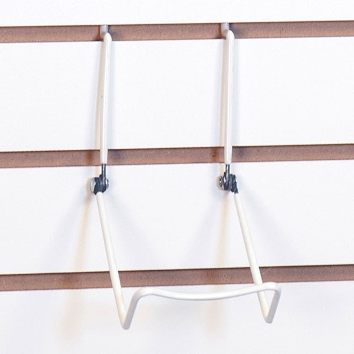 Adjustable Slatwall Easel - White - Pack of 5 - Perfect for Art Displays, Retail Stores & Home Decor