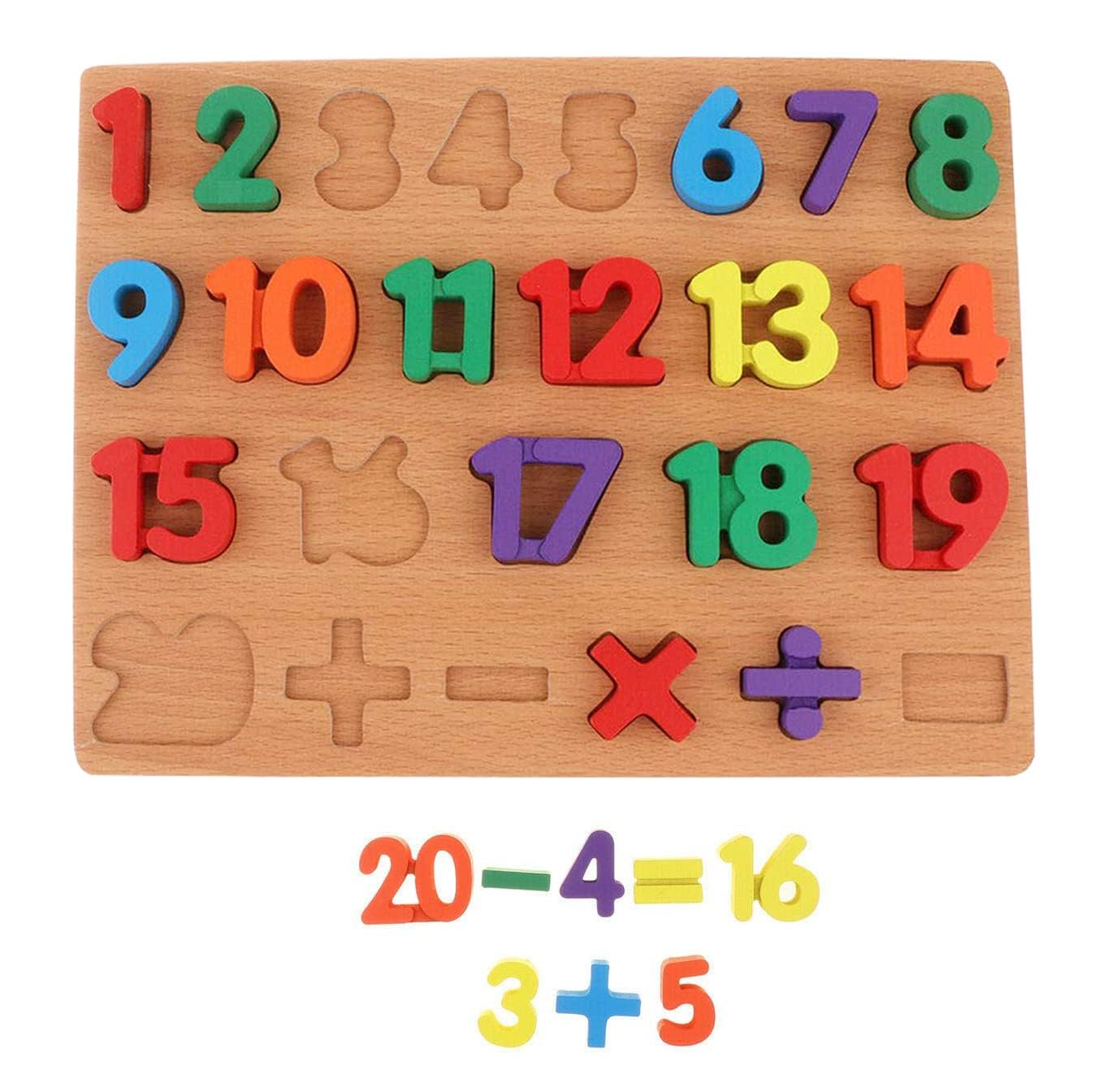 Wooden Alphabet and Number Puzzle Board - Educational Learning Toys for Kids | Early Childhood ABC & 123 Puzzle Game | Montessori Toddler Learning Tool for Preschool & Homeschooling (Perfect for Classroom, Playroom & Gift Giving)