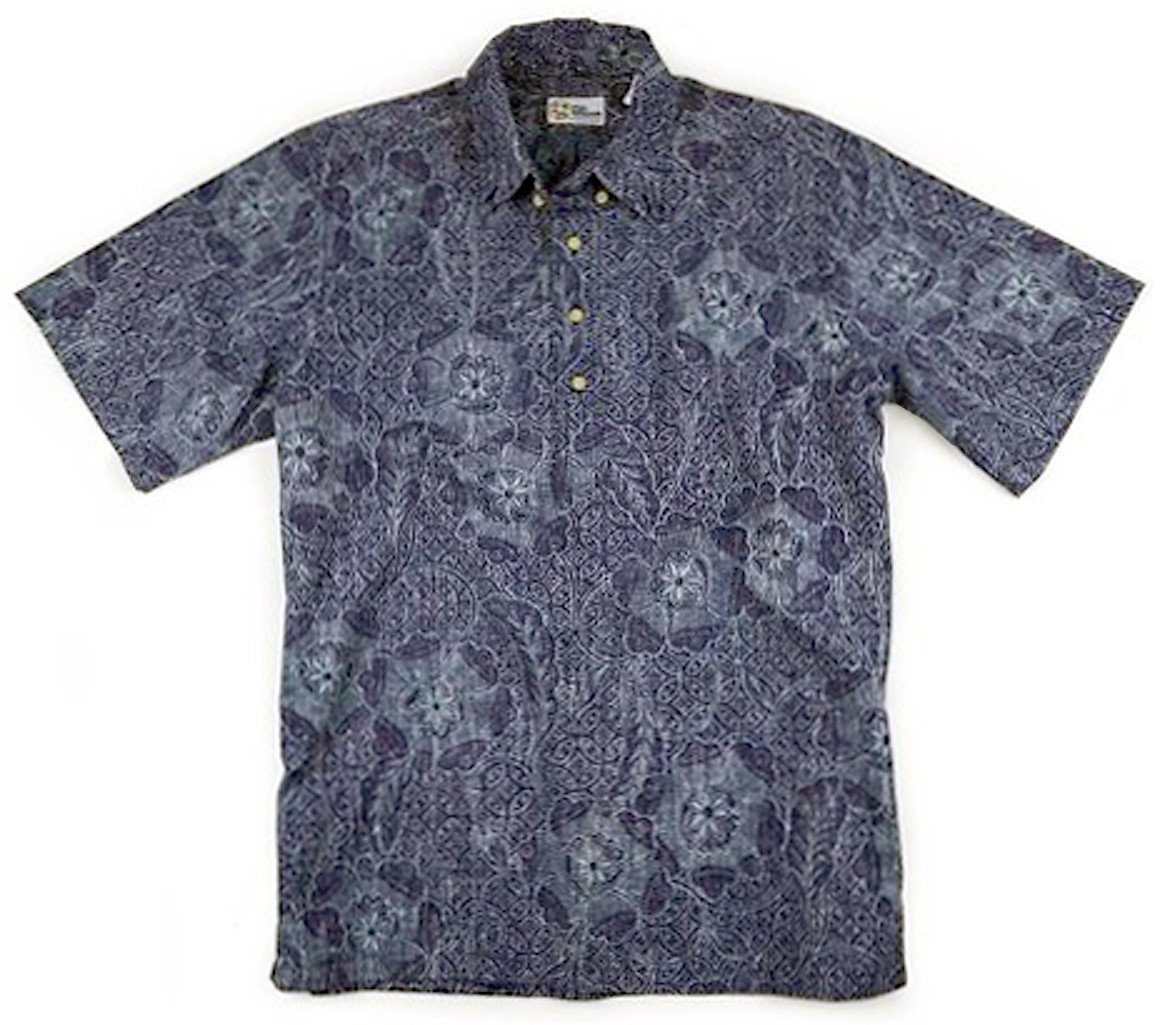 Reyn Spooner Men's Tropical Floral Print Short Sleeve Button Down Shirt - Hawaiian Aloha Shirt for Beach Vacation, Summer Party & Casual Wear