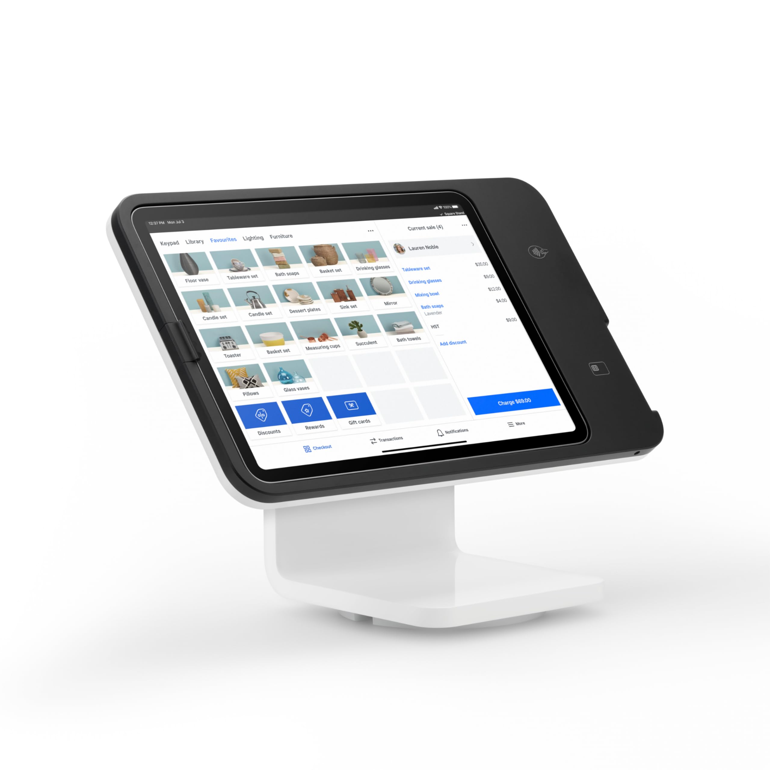 Square Stand 2nd Gen USB-C - Secure & Stylish POS System for iPad - Perfect for Retail, Restaurants & Small Businesses