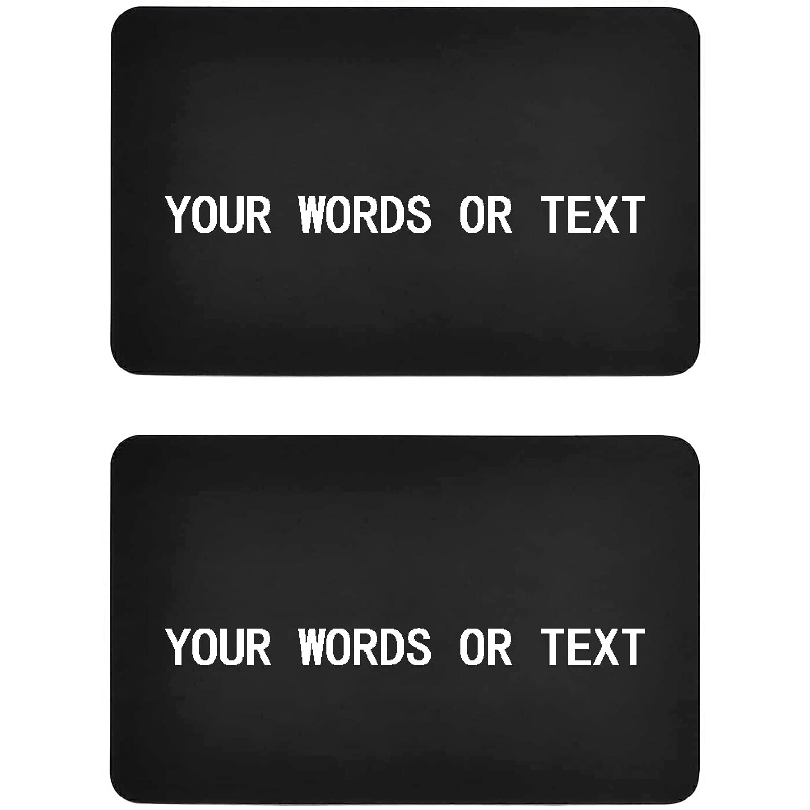 Personalized Word Fridge Magnets - Custom PVC Rectangle Refrigerator Magnets for Kitchen, Office & Home Decor | Dishwasher Safe Decorative Magnets for Memo Boards, Lockers & Gifts