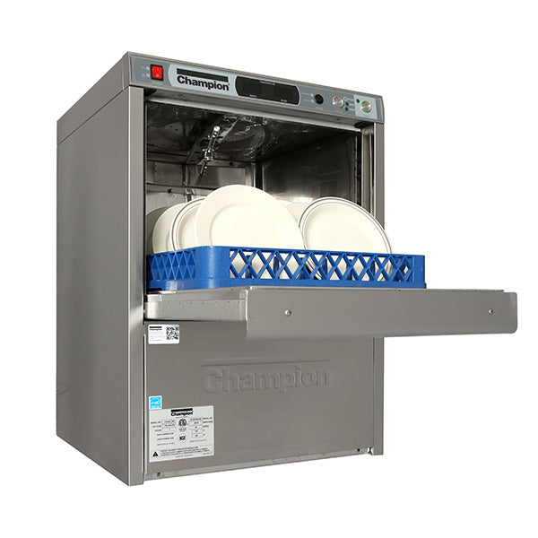 Champion Undercounter Dishwasher - High Temperature Sanitizing with Energy Recovery Technology - Perfect for Small Kitchens, Apartments & Energy-Efficient Homes