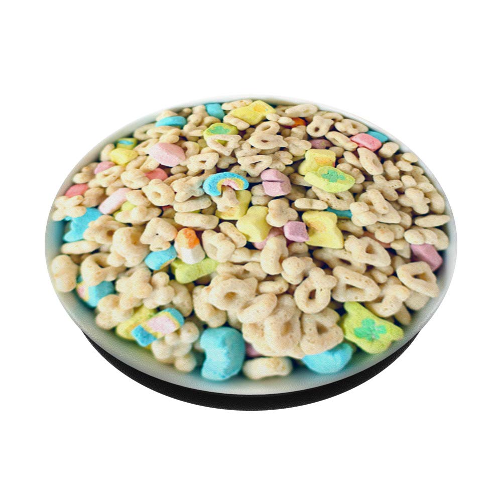 Colorful Marshmallow Cereal PopSockets PopGrip - Swappable Phone & Tablet Grip with Adhesive Base - Perfect for Breakfast Lovers, Office Use, and Daily Commuting