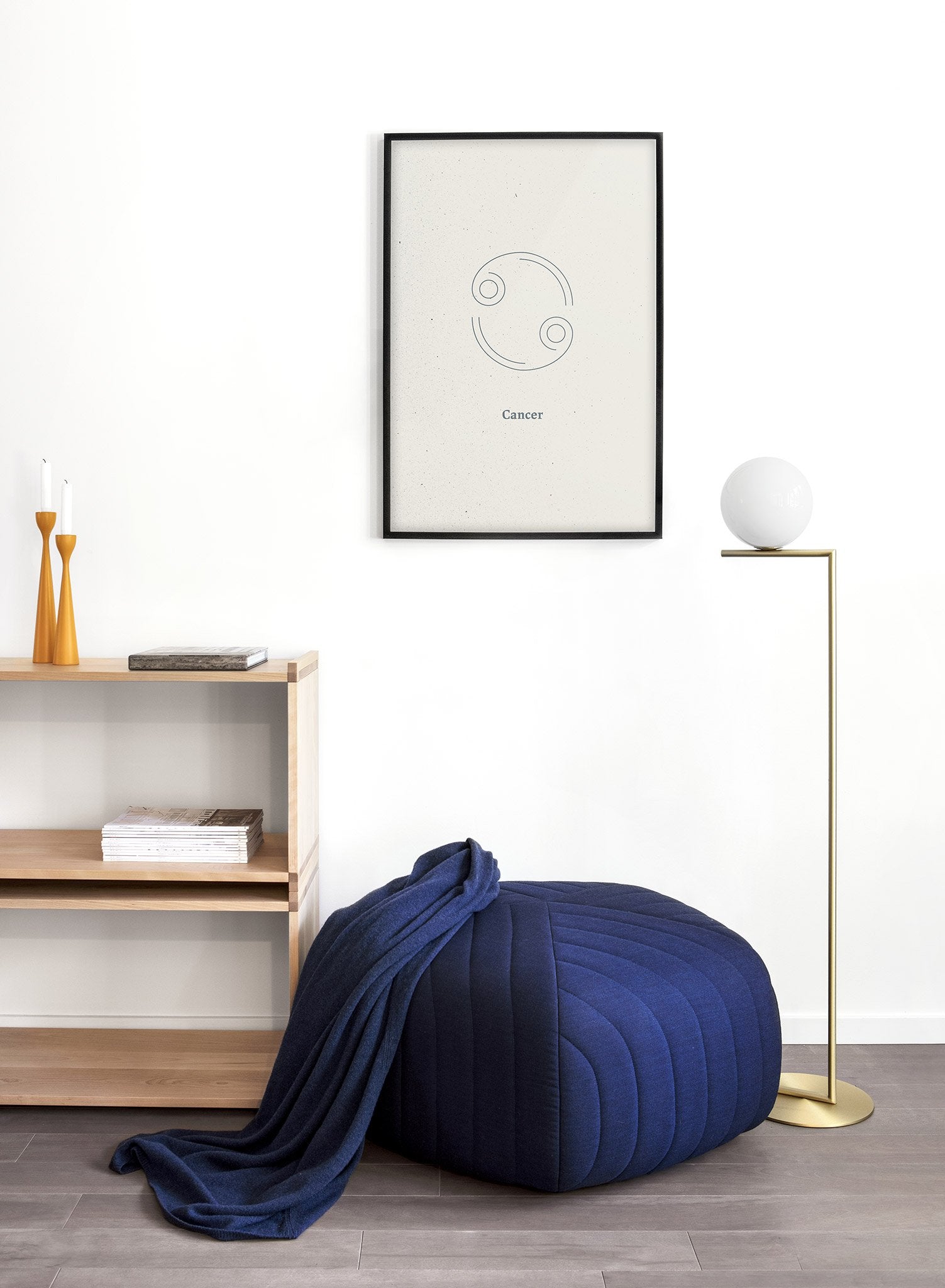Minimalist Cancer Awareness Poster - Motivational & Inspirational Wall Art for Home, Office, or Hospital Decor