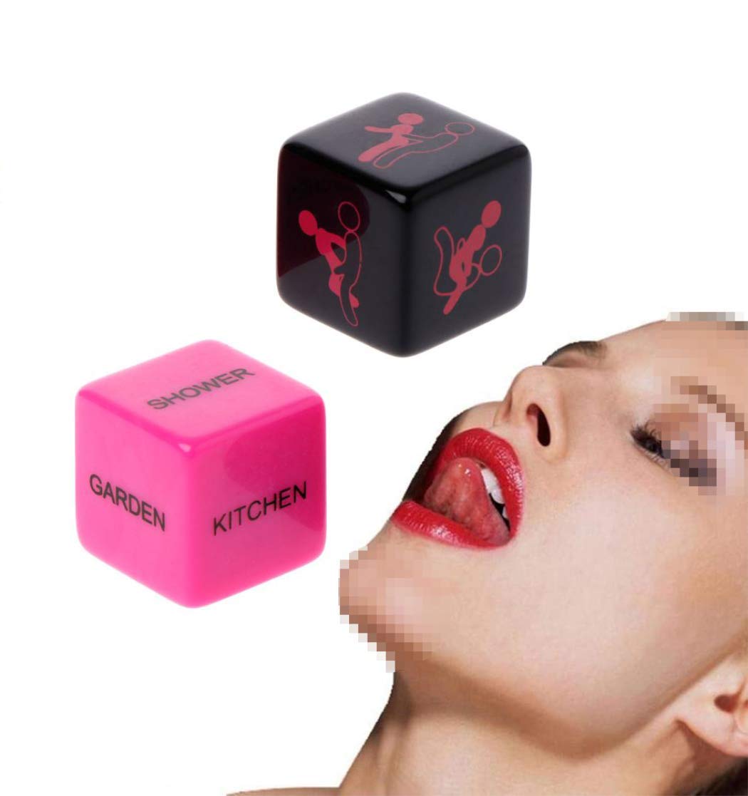 2 Pcs Funny Decision Dice Game for Couples - Polyhedral Role Playing Dice Set for Flirting, Family Parties, Bachelorette Parties & Weddings - Romantic & Fun Party Game Kit (Red) - Perfect for Date Nights, Game Nights & Icebreaker Activities