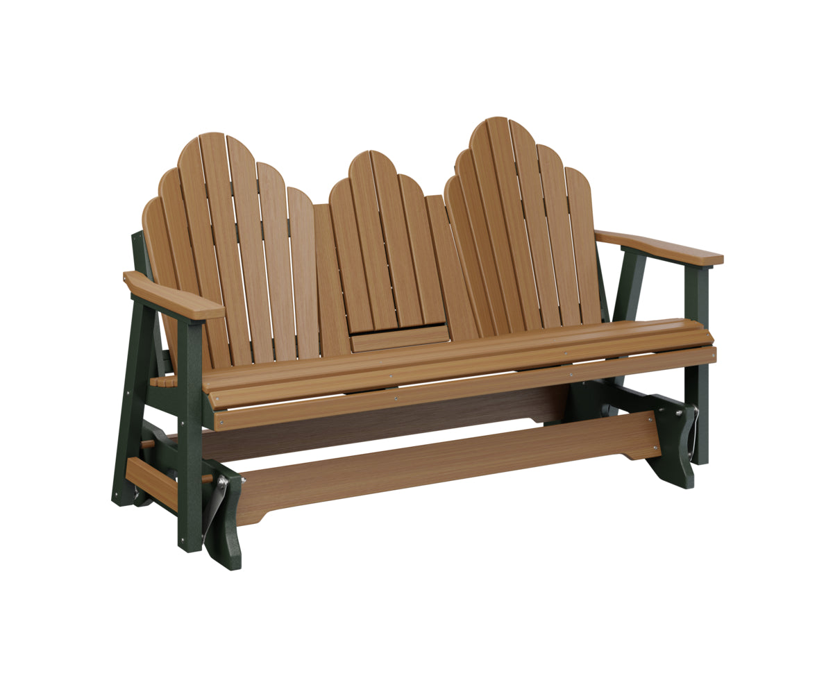 Natural Teak on Green