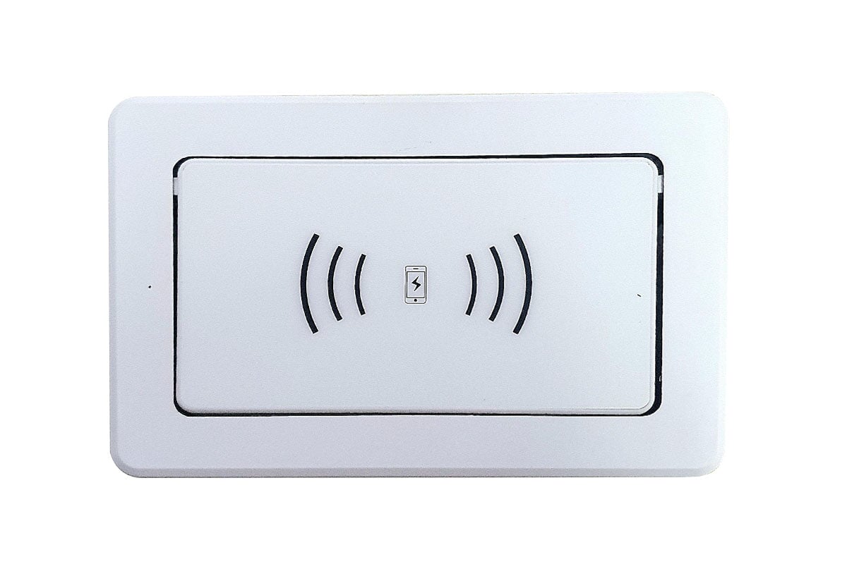 DPG Swift In-Desk Wireless Charger - Fast Qi-Certified Charging Pad for iPhone, Samsung & AirPods - Perfect for Office, Home & Workspace