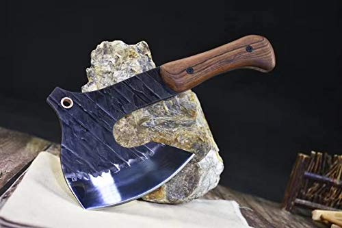 Sabrd Axe - High Carbon Steel Blade with Rosewood Scabbard - Premium Camping & Survival Tool for Outdoor Adventures, Hiking, and Bushcraft