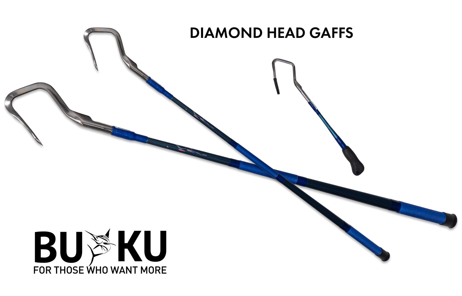 Premium Diamond Head Gaff for Fishing - Heavy Duty Saltwater Fishing Hook with Sharp Stainless Steel Point - Perfect for Deep Sea, Offshore, and Big Game Fishing
