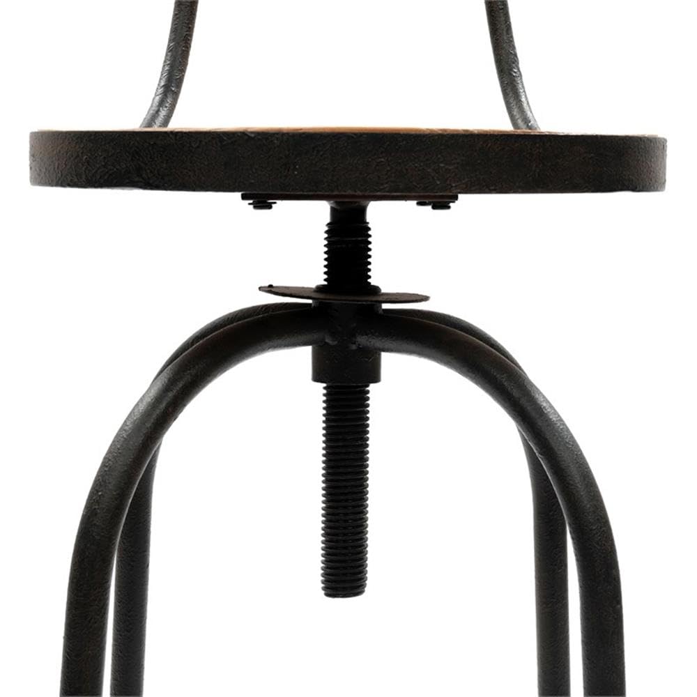Progressive Furniture Karma Retro Adjustable Swivel Stool - Bar Stool with 360° Rotation, Height Adjustable for Kitchen Island, Home Office & Game Room - 1 Piece per Carton
