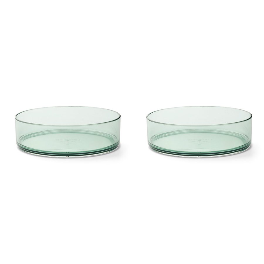LIEWOOD Nara Bowl Set - 2 Pack Peppermint Colored Ceramic Bowls for Salads, Snacks & Desserts | Perfect for Home Dining & Party Serving