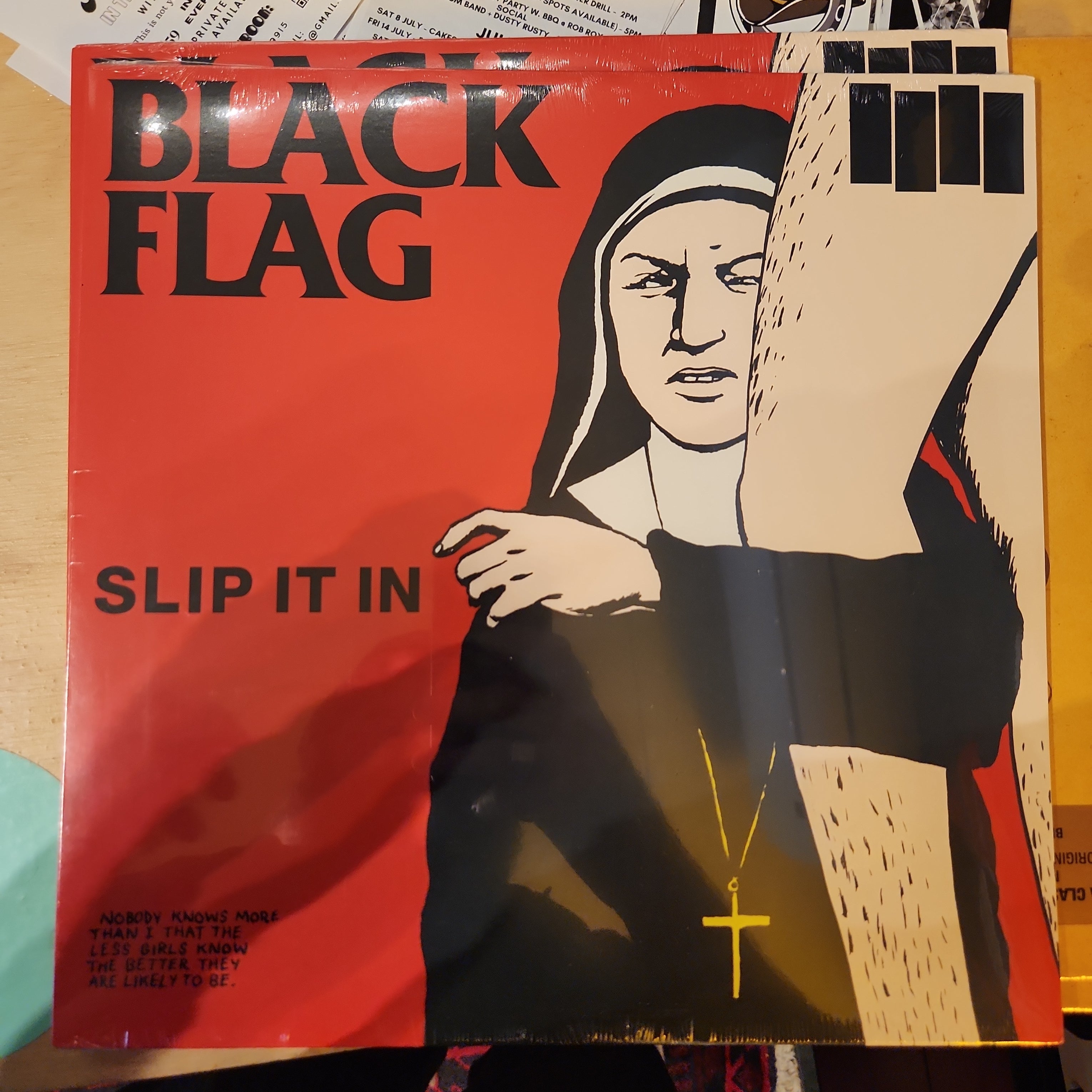 Black Flag Slip It In Vinyl LP Record - Punk Rock Music Album for Collectors & Vinyl Enthusiasts | Perfect for Home Listening & Music Collections