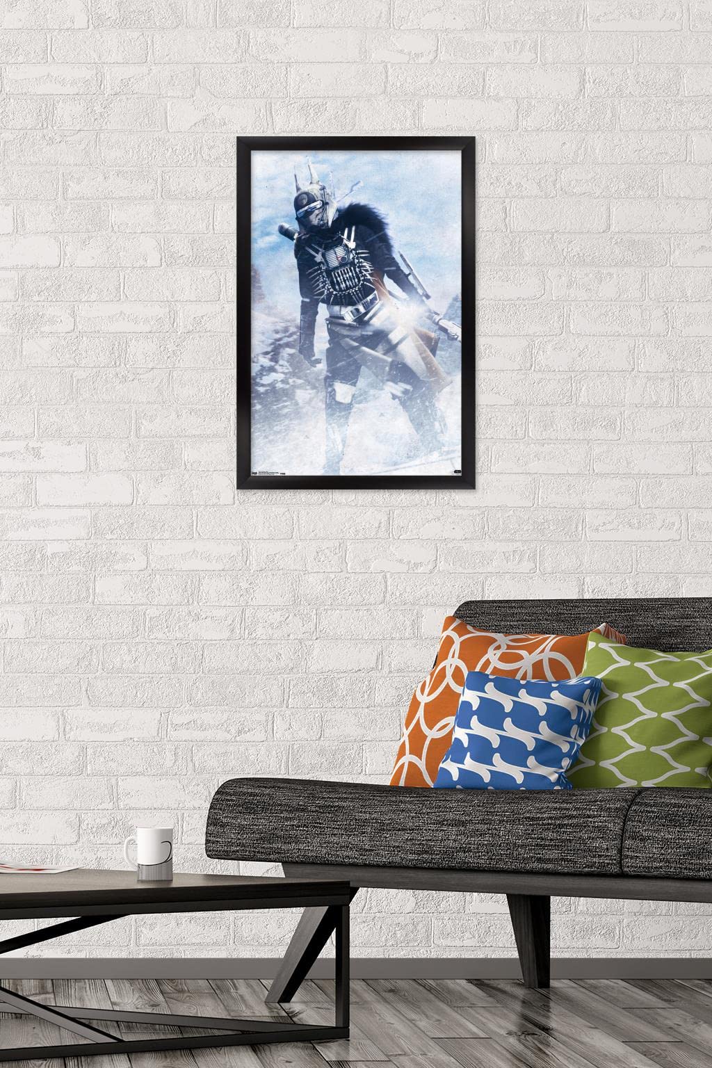 Star Wars Solo Enfys Nest Framed Movie Poster 22.4x14.7 Inches - Black Themed Wall Art for Bedroom, Living Room & Home Theater Decor