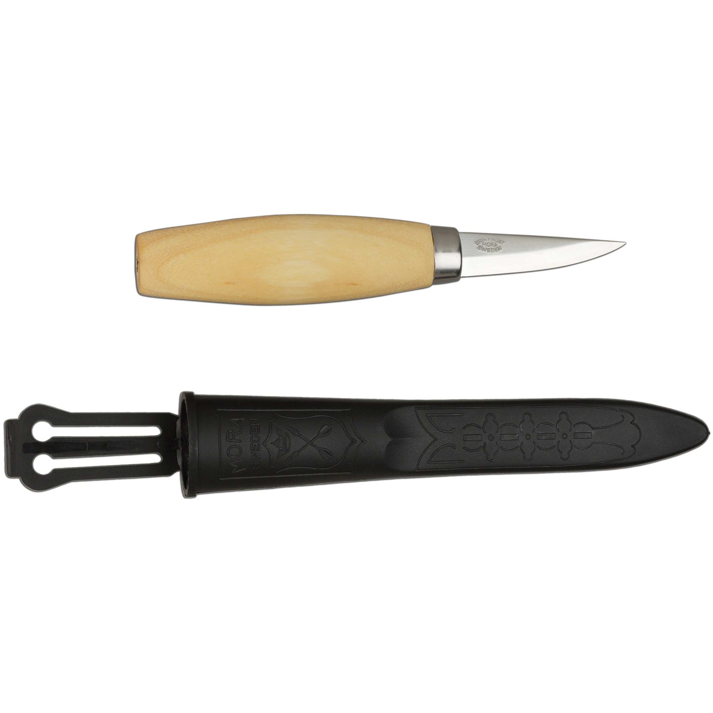 Morakniv Wood Carving Knife 120 - High Carbon Steel Blade, Ergonomic Handle for Precision Woodworking - Perfect for Whittling, Crafting & Outdoor Bushcraft Projects