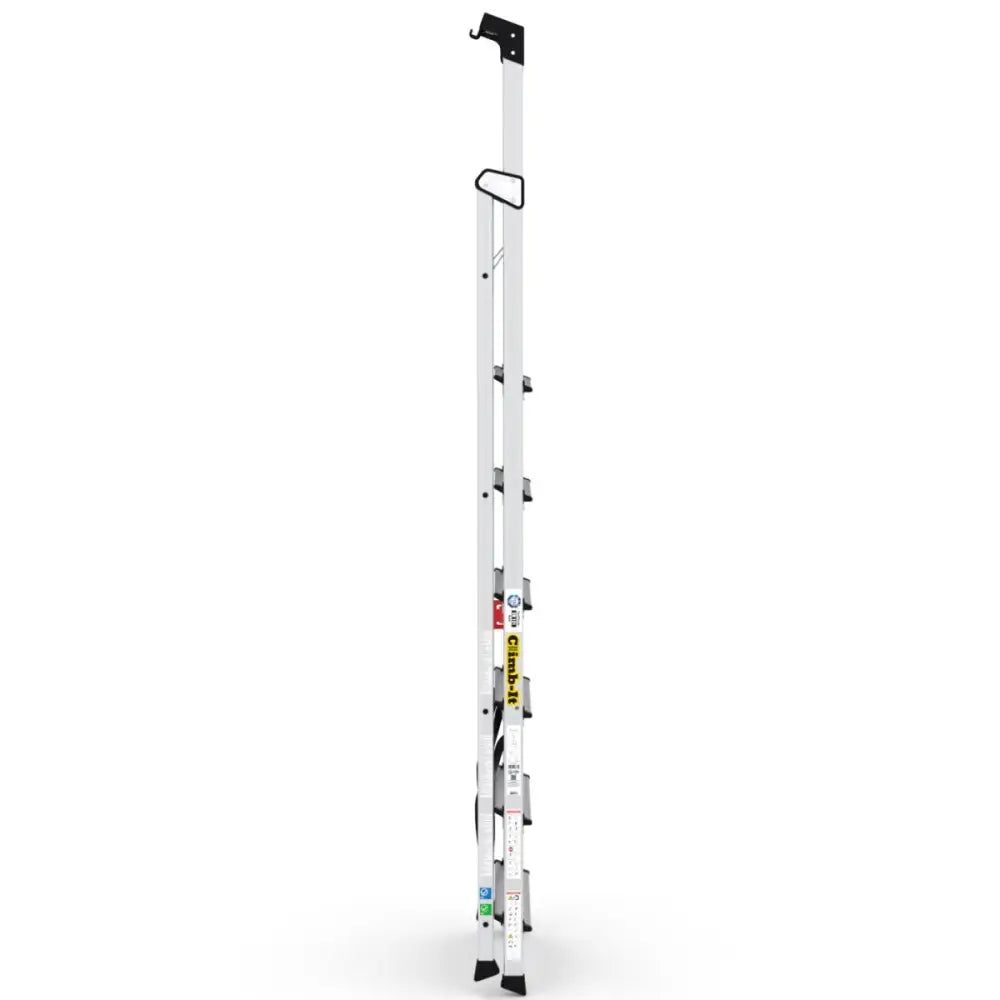 Climb It Professional Stepladder with Carry Handle - Lightweight Aluminum Ladder for Home & Office Use - Perfect for Painting, Shelving & DIY Projects