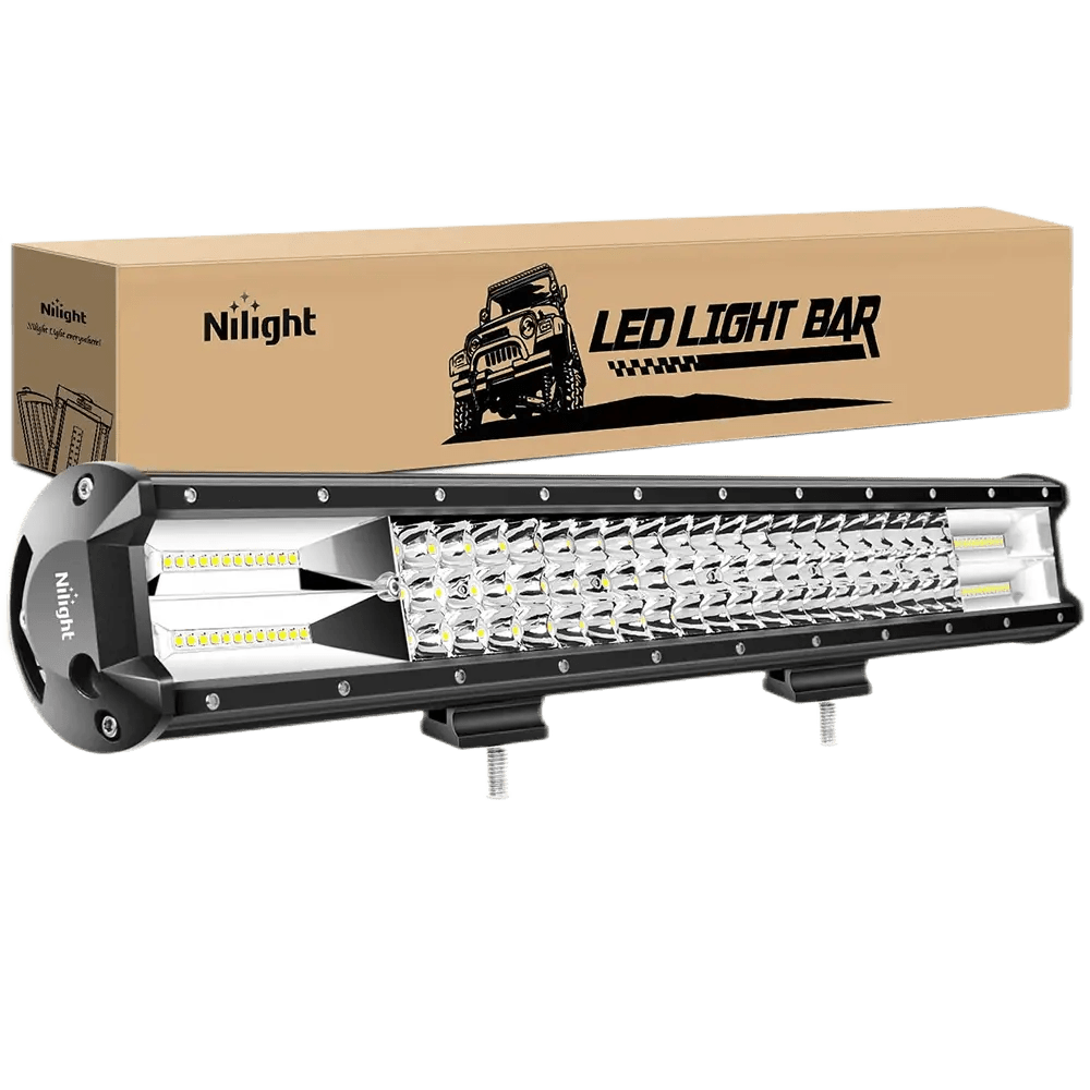26 Inch 297W 29700LM Triple Row LED Light Bar - Spot Flood Combo for Off-Road Trucks, ATVs, UTVs, Boats & Emergency Vehicles - Waterproof & Dustproof for All-Weather Use