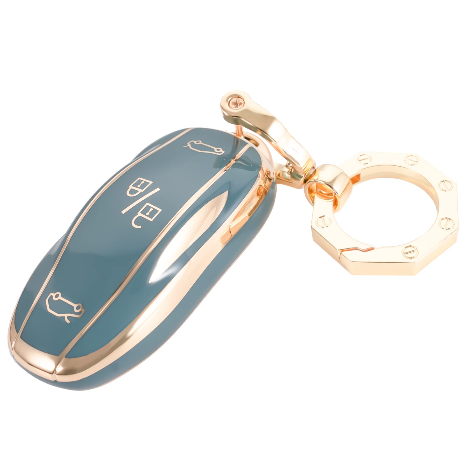 Premium Tesla Key Fob Cover Case with Keychain - Compatible with Model S | Durable Protection & Stylish Design | Perfect for Everyday Use, Gifts & Car Enthusiasts
