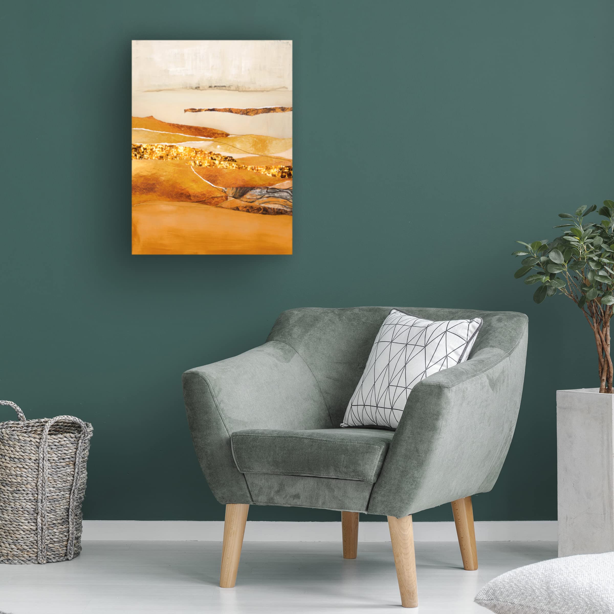 Trademark Fine Art 'Element Fire' Canvas Wall Art by Design Fabrikken - Modern Home Decor for Living Room, Bedroom & Office