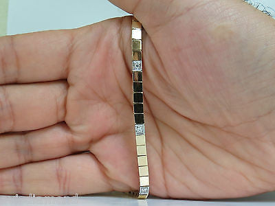 14KT Gold Shine Pave Box Bracelet with 0.40CT Diamonds - Elegant 7 Inch Jewelry for Women, Perfect for Weddings, Anniversaries & Special Occasions