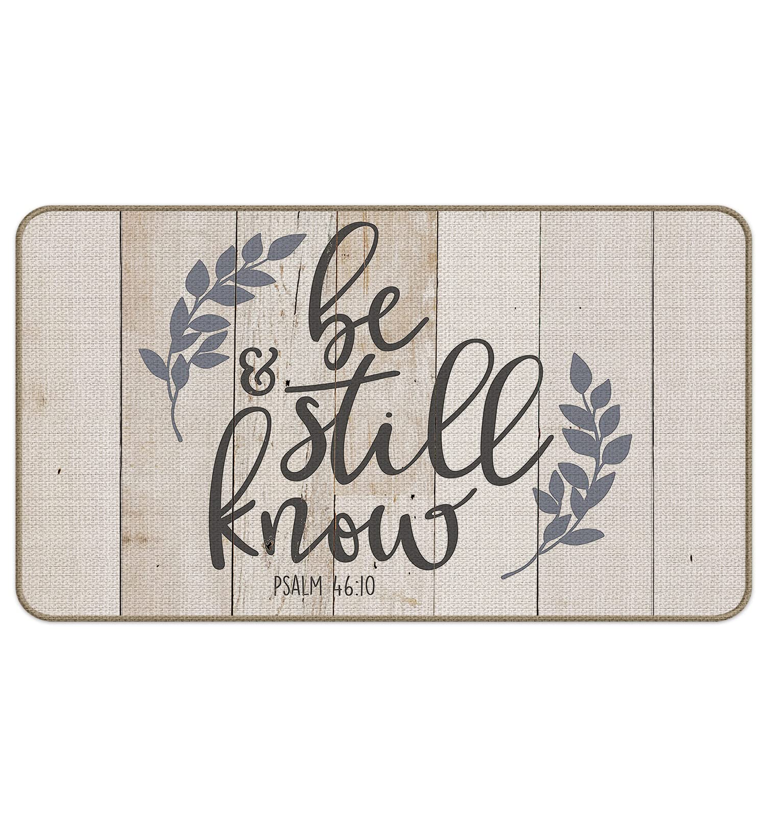 Christian Prayer Room Decor Door Mat 17x30 Inch - Inspirational Home Decor Gift for Women with Psalm 46:10 Bible Verse - Perfect for Church Entryway, Bedroom, or Spiritual Retreat Space