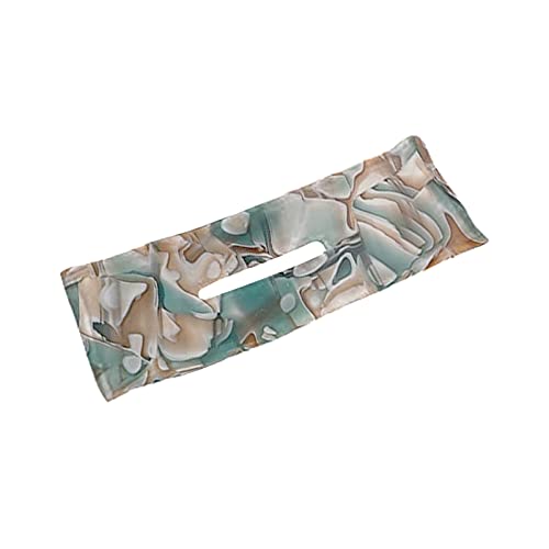1PC Magic French Twist Hair Bun Maker for Women & Girls - Fashionable Print Headband, Hairpin, Graffiti Tie Dye Headwraps & Hair Clips - Teal Donut Bun Former for Party, Work & Everyday Styling