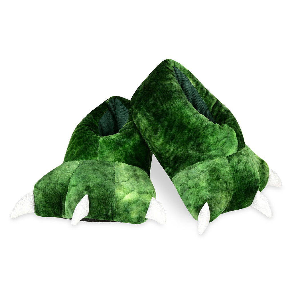 Iscream Dino Feet Slippers for Kids - Dinosaur Themed House Shoes Size 13.5 - Perfect for Indoor Play, Costume Parties & Fun Gifts