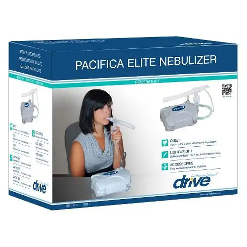 Pacifica Elite Compressor Nebulizer for Adults & Kids - Portable Mesh Nebulizer Machine for Asthma, COPD & Respiratory Relief - Home & Travel Use