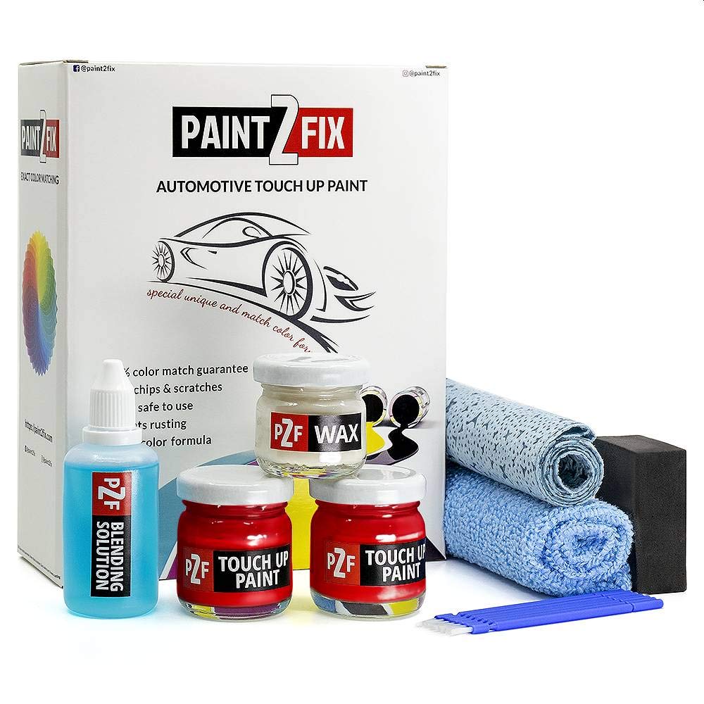 PAINT2FIX Touch Up Paint for Hyundai - Marlborough Red XW | Scarlet Red | Scratch & Chip Repair Kit (Silver Pack) - Perfect for Car Door Dings, Bumper Scratches & Vehicle Touch Ups