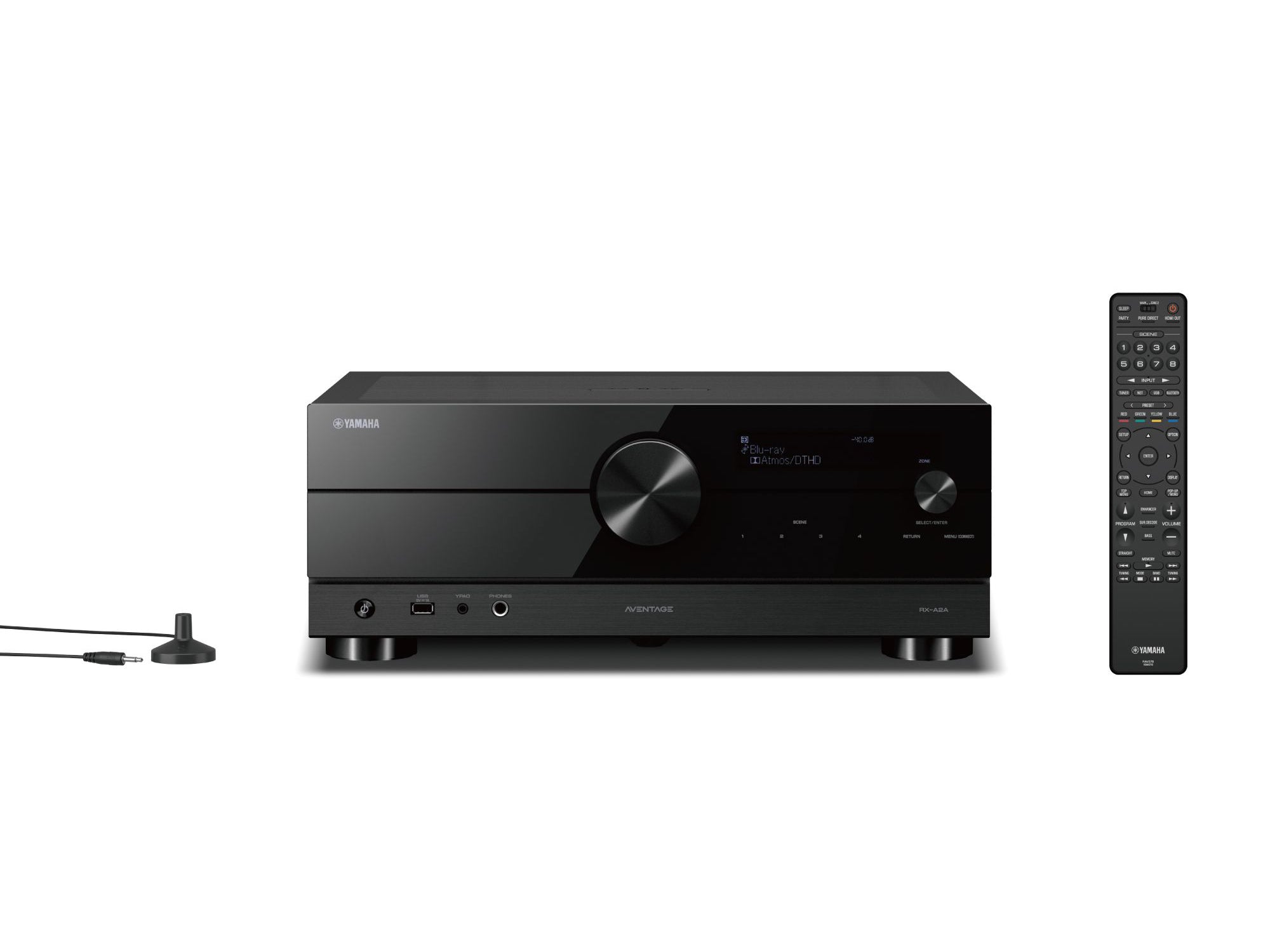 Yamaha RX-A2A 7.2-Channel AV Receiver for Home Theater - 8K HDMI, Dolby Atmos, MusicCast - Perfect for Movies, Gaming & Music Streaming