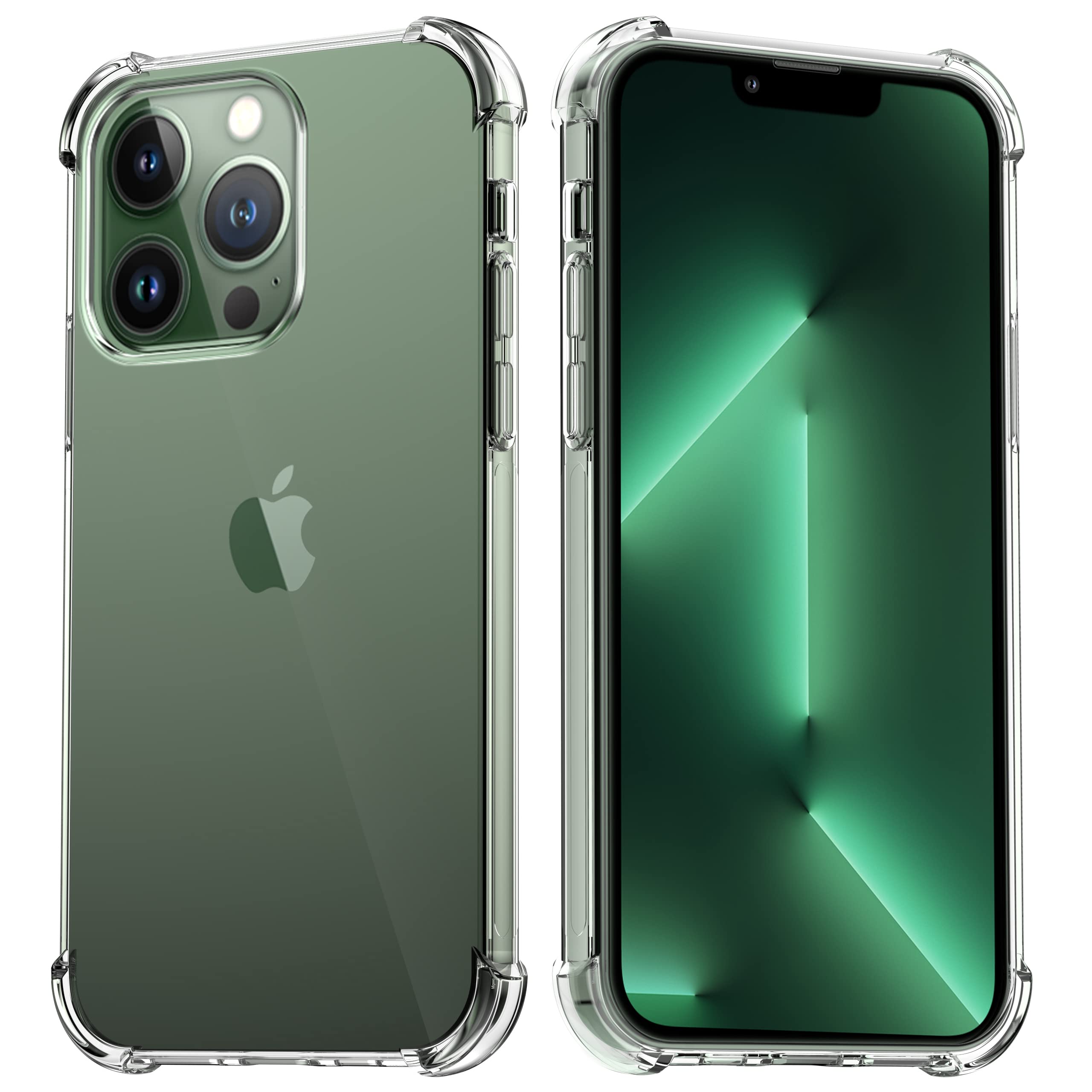 Migeec iPhone 13 Pro Clear Case [Shockproof & Protective] - 6.1 Inch Slim Transparent Cover for iPhone 13 Pro - Perfect for Everyday Use, Travel & Outdoor Activities