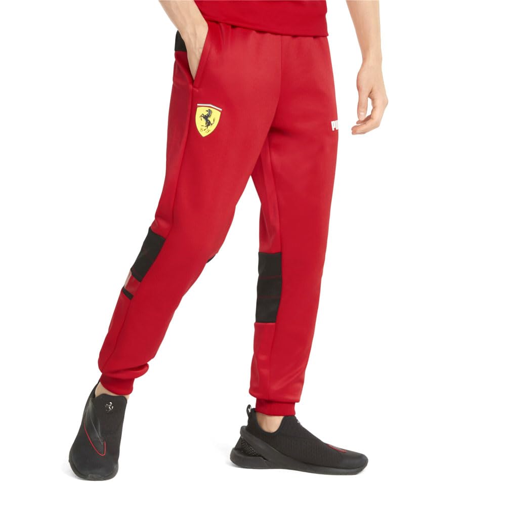 PUMA Men's Scuderia Ferrari MCS Track Pants - Lightweight Athletic Joggers for Running, Training & Casual Wear - Official Ferrari Racing Inspired Design