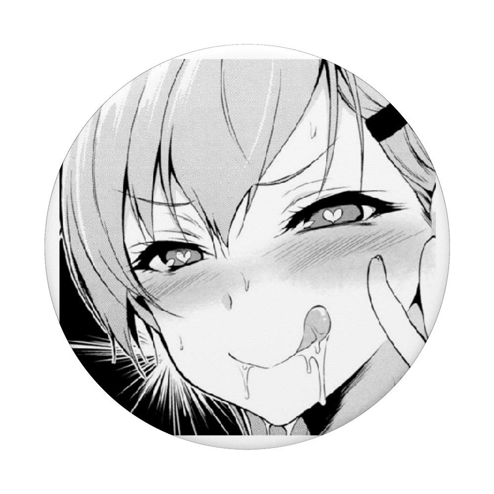 Anime Girl Japanese Aesthetic Otaku Waifu Kawaii Manga PopSockets PopGrip - Swappable Phone Grip for iPhone & Samsung - Perfect for Anime Fans, Manga Lovers & Kawaii Aesthetic Enthusiasts