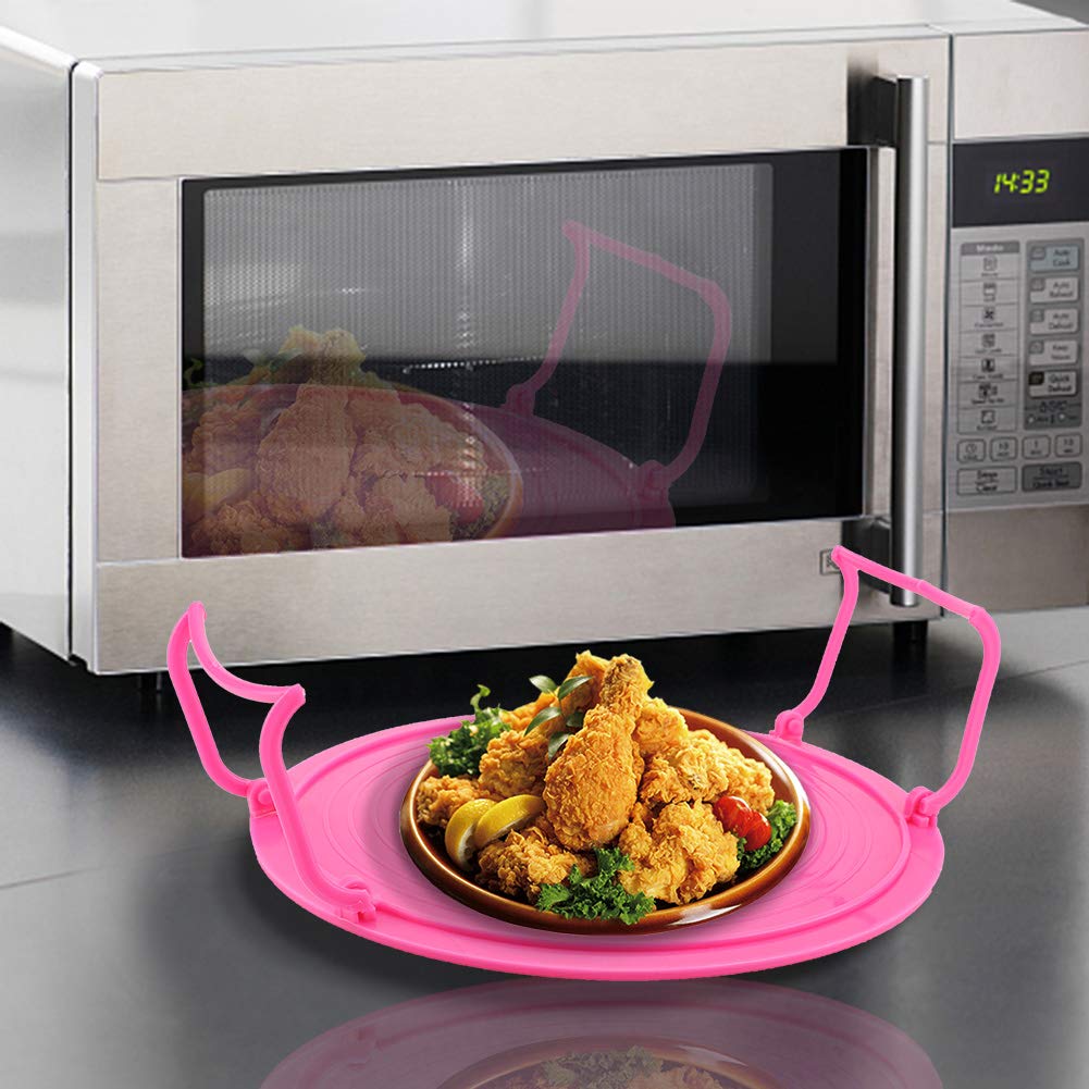 Eco-Friendly Foldable Steaming Rack - Multifunctional Kitchen Tray for Canning, Air Fryer & Microwave Oven | Perfect for Meal Prep, Cooking & Food Storage (Red)