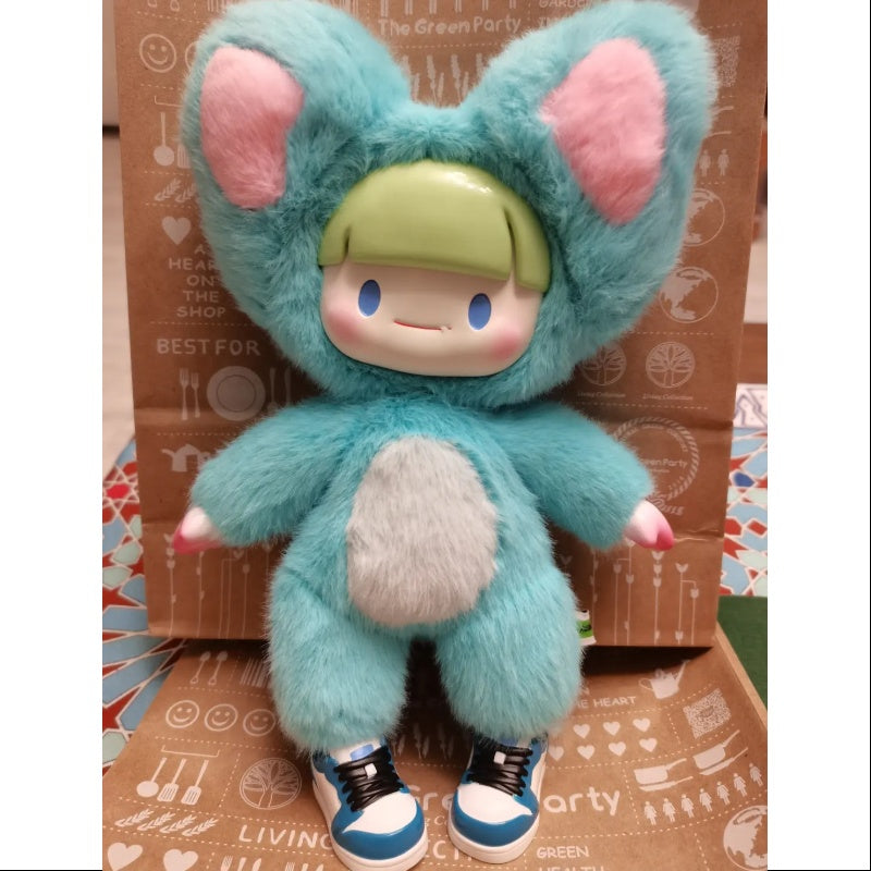 Adou Yummy Plush Series Grass Mint Bean - Soft Stuffed Animal Toy for Kids, Cute Collectible Plushie for Home Decor, Perfect Gift for Birthday & Christmas (Green) - Great for Cuddling, Nursery Decor, and Stress Relief