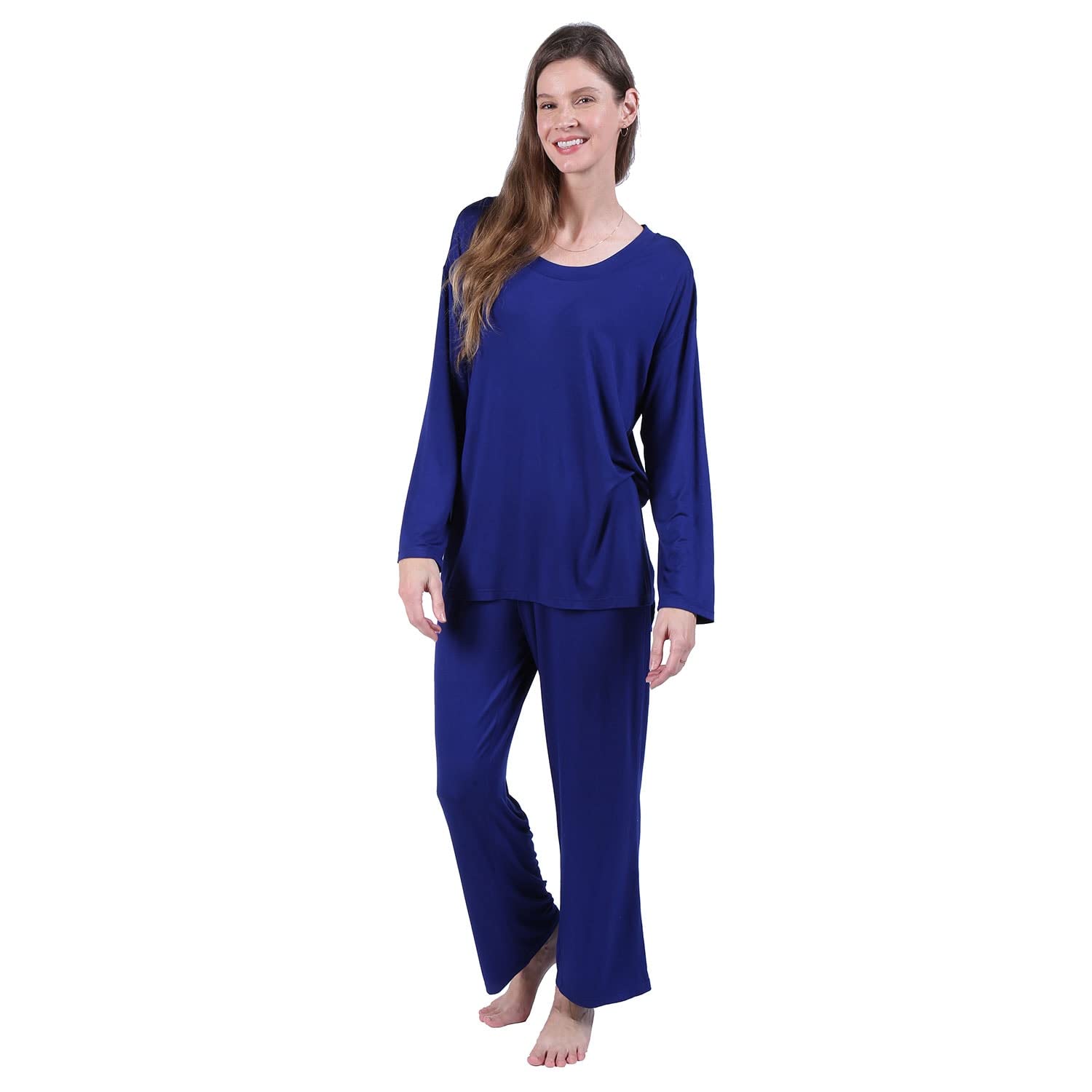 Women's Silky Pajama Set - Comfy Loungewear for Sleep & Relaxation