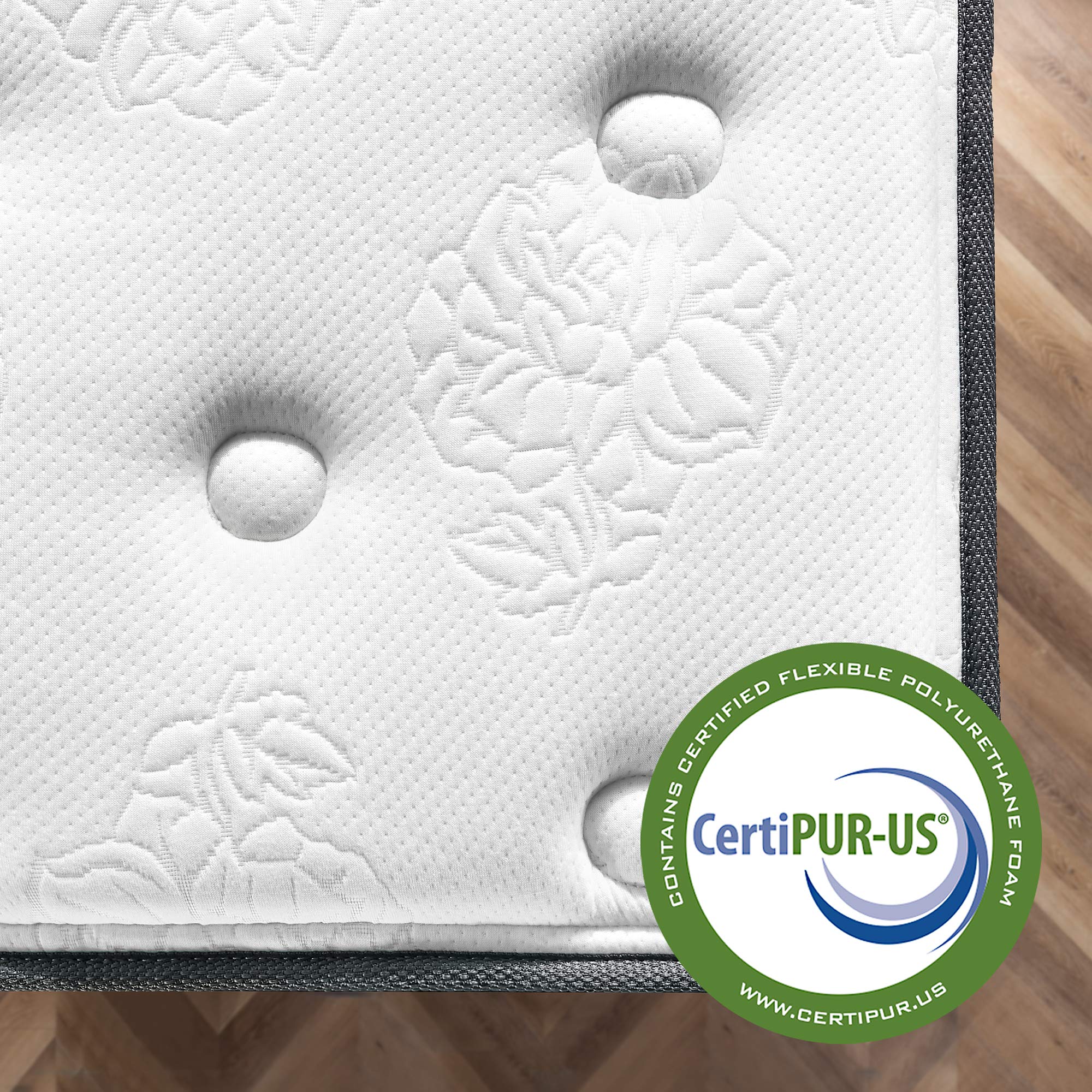 ZINUS 10 Inch Queen Size Cooling Gel Hybrid Mattress - Motion Isolating Pocket Springs, Tight Top Innerspring Support, Mattress in a Box for Back Pain Relief & Pressure Relief | Perfect for Bedroom, Guest Room & Dorm Use