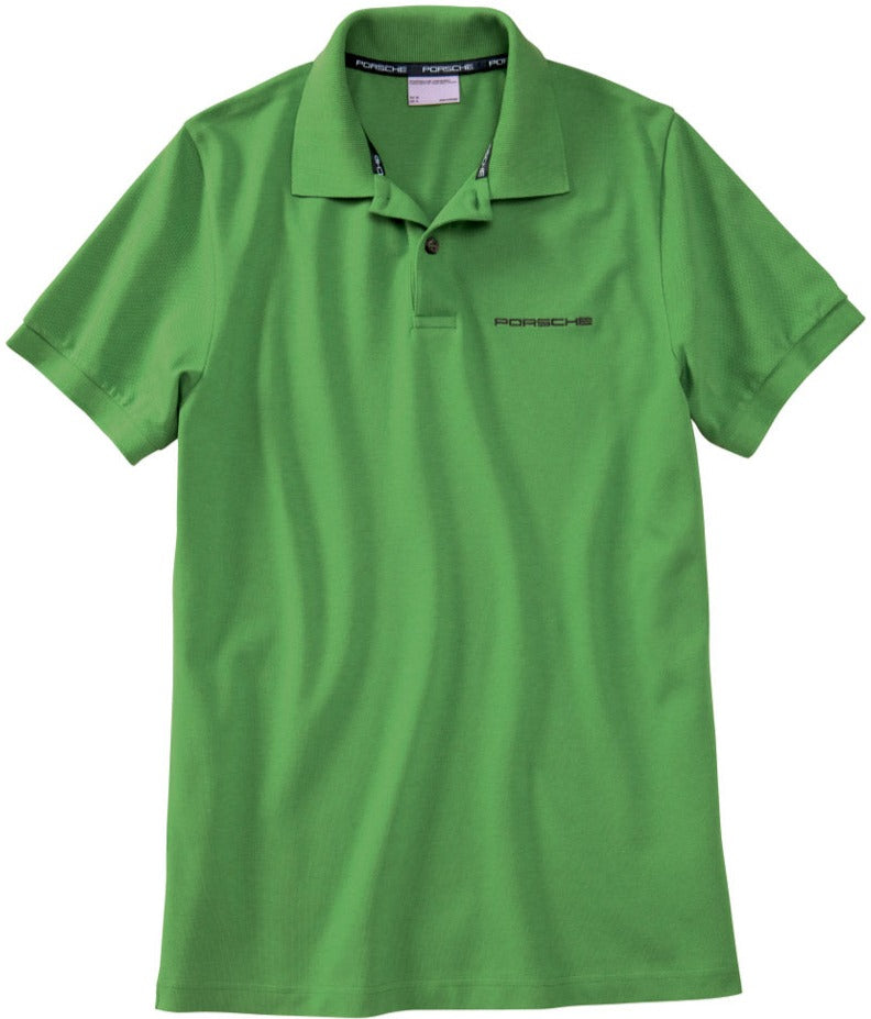 Porsche Men's Classic Polo Shirt - Piquant Green | Premium Cotton, Slim Fit, Breathable Fabric | Perfect for Golf, Casual Wear & Business Casual Outfits