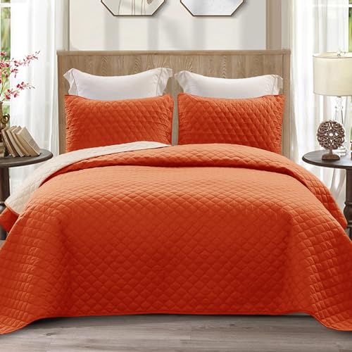 Burnt Orange/ Beige