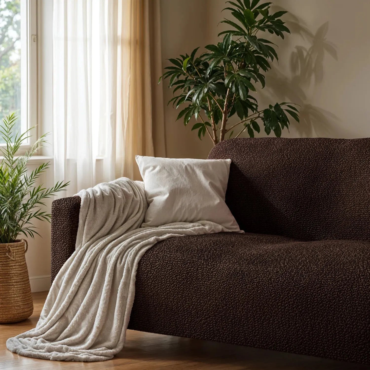 2 Seater Loveseat Slipcover - Soft Microfiber Fabric - Perfect for Living Room, Bedroom & Home Decor