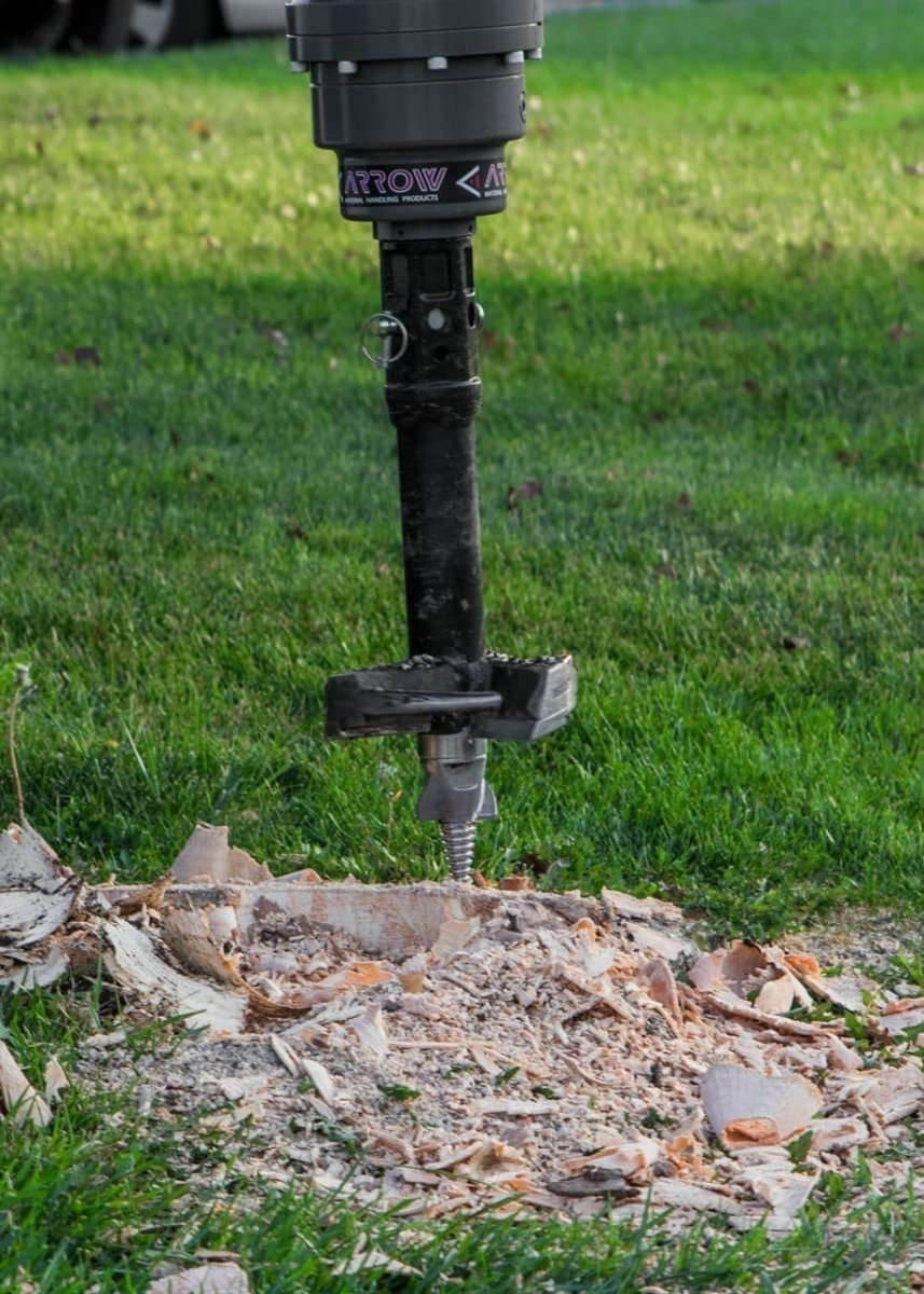 Auger Stump Grinder - Heavy Duty Tree Stump Removal Tool for Landscaping & Yard Cleanup | Perfect for DIY & Professional Use