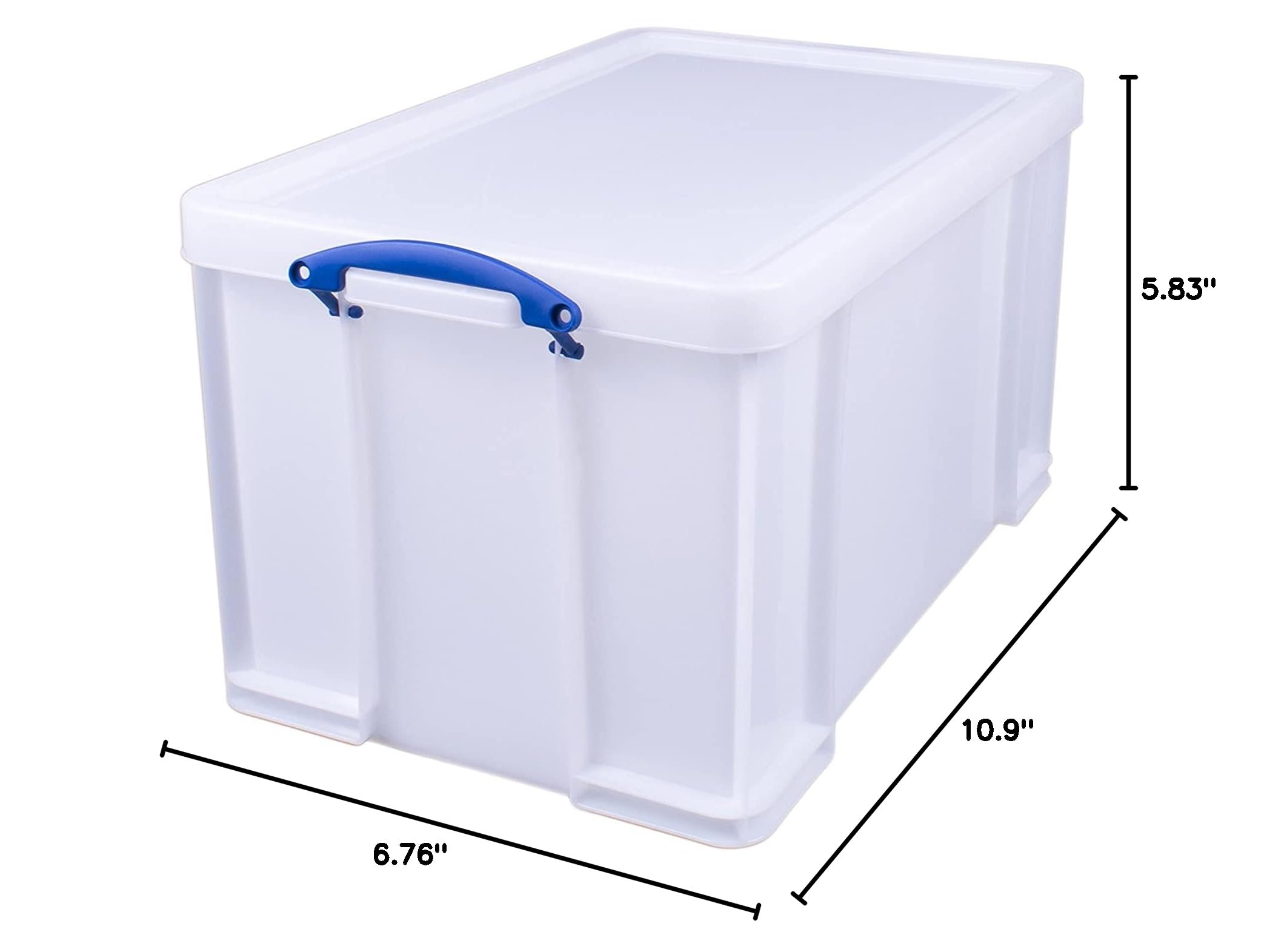 Really Useful 84L White Heavy-Duty Plastic Storage Box - Ideal for Home Organization, Office Supplies & Garage Storage