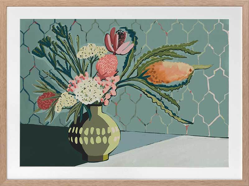 Bring Me Flowers Framed Wall Art Print - Floral Home Decor for Living Room, Bedroom & Office