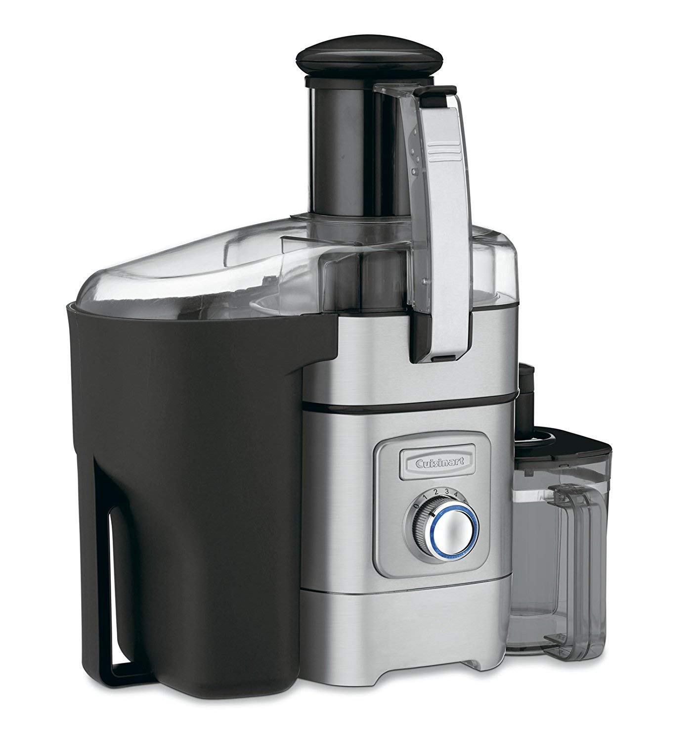 Cuisinart CJE-1000P1 Die-Cast Juice Extractor - Powerful Cold Press Juicer for Fruits & Vegetables (Lemons, Oranges, Carrots, Celery) - Silver/Black (15.35
