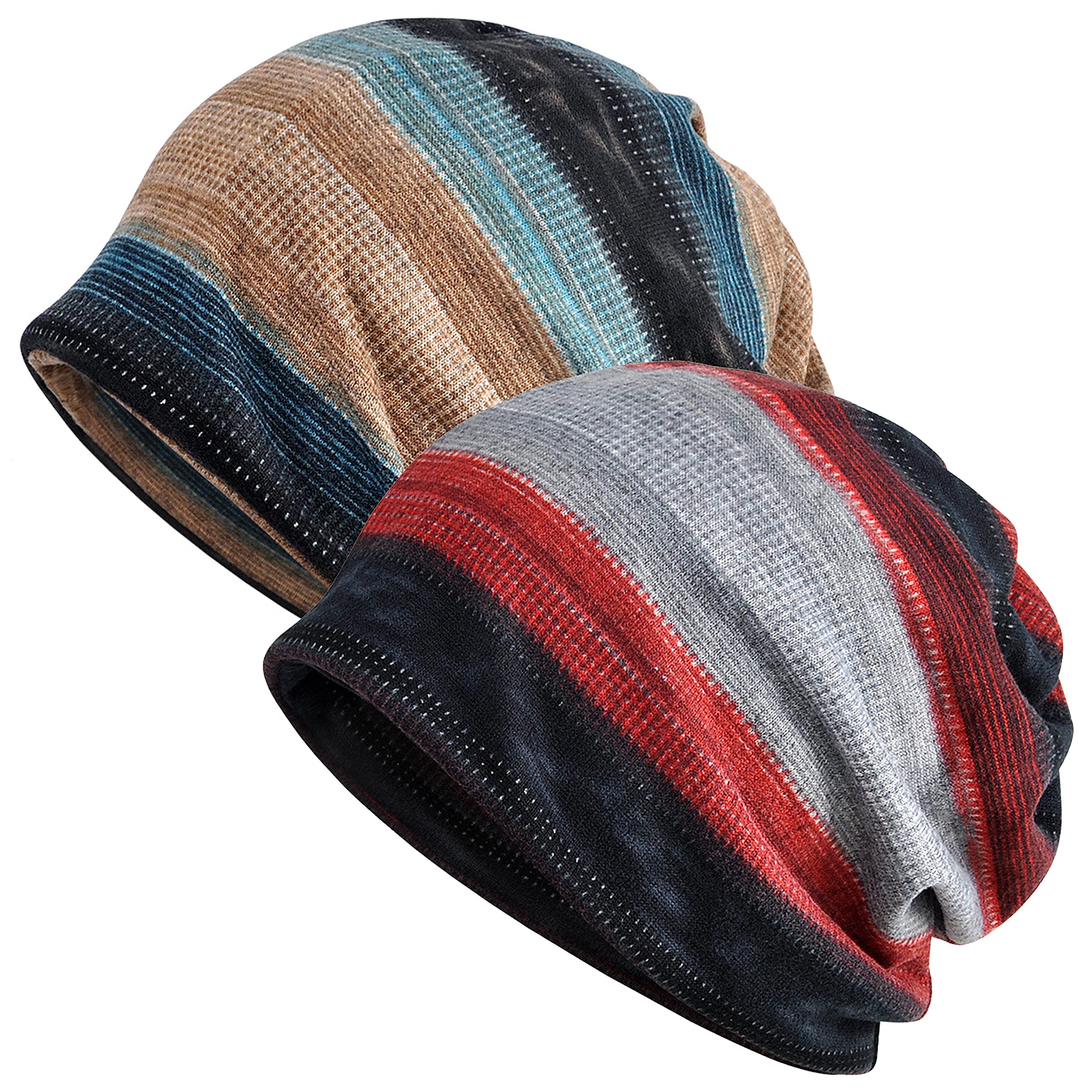 Women's Soft Stretchy Chemo Beanie Hat - Comfortable Loose Fit Knit Cap for Cancer Patients - Perfect for Cold Weather, Indoor Comfort & Head Covering