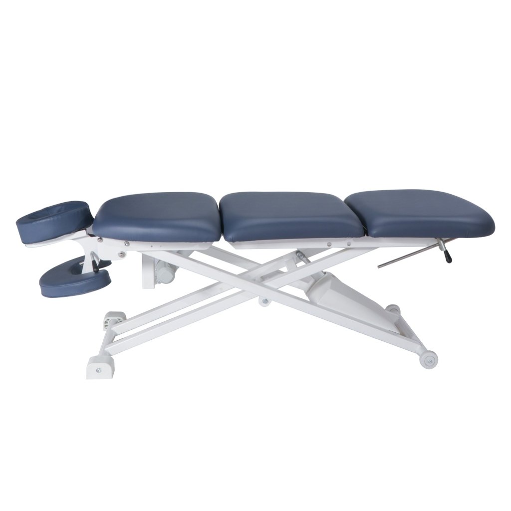 TheraMaster 29-Inch Electric Massage Table with 2 Motors & 4 Sections - Royal Blue for Professional Bodywork & Home Relaxation