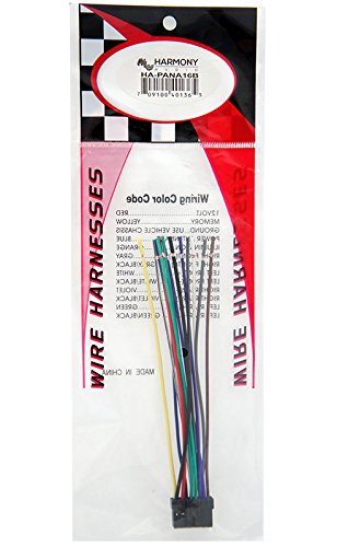 Compatible with Panasonic CQ-DF66EUC Aftermarket Stereo Radio Receiver Replacement Wire Harness - Perfect for Car Audio Installation & DIY Upgrades